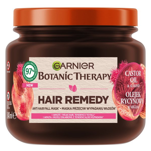 Garnier Botanic Therapy Maska do Włosów Olejek Rycynowy i Migdał 340ml