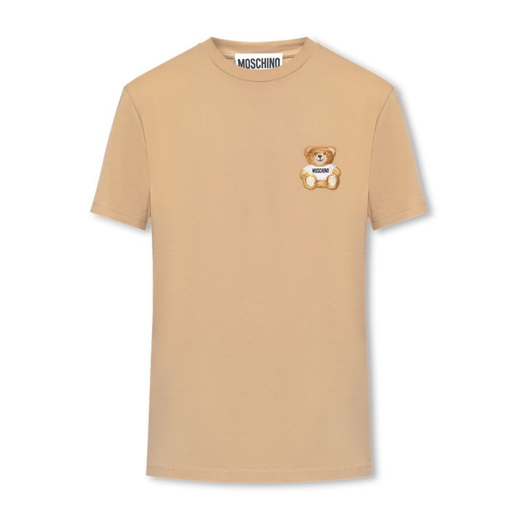 T-shirt z logo Moschino