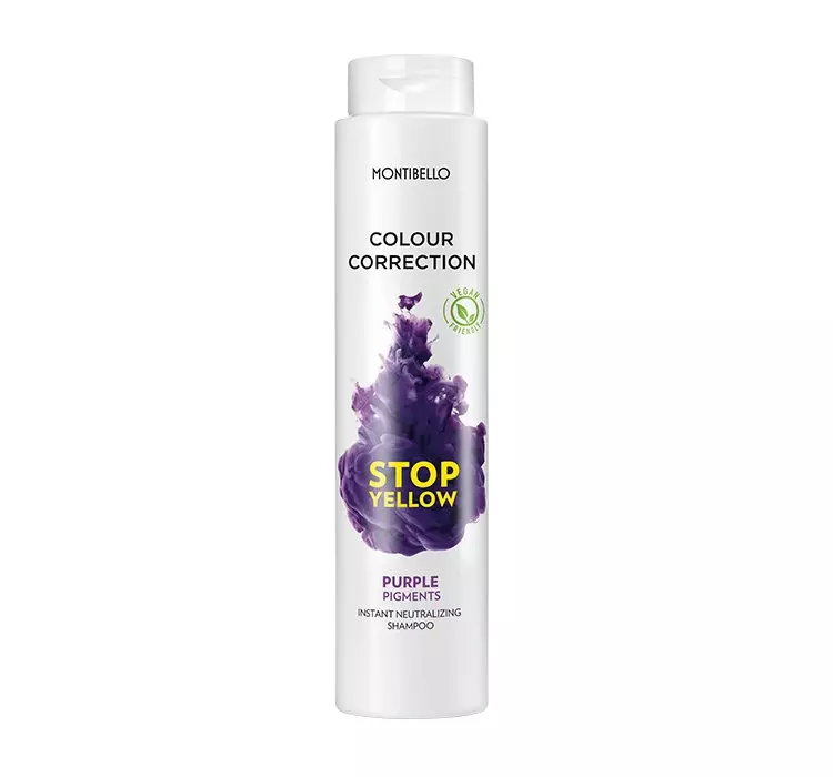 MONTIBELLO COLOR CORRECTION STOP YELLOW FIOLETOWY SZAMPON TONUJĄCY DO WŁOSÓW BLOND 300ML