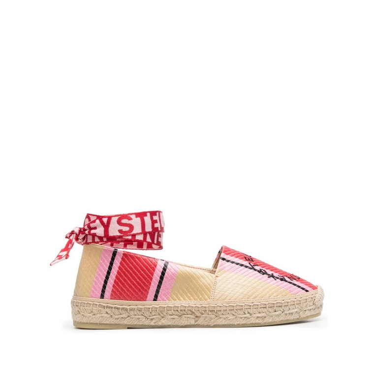 Plaskie Espadryle z Haftowanym Logo Stella McCartney