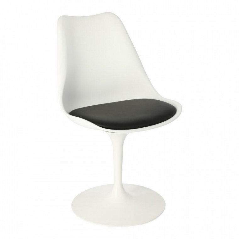 Krzesło Tulip Basic białe/czarna poduszk a kod: 5902385741378