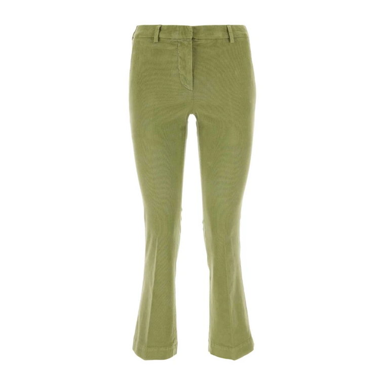 Zielone spodnie z sztruksu PT Torino