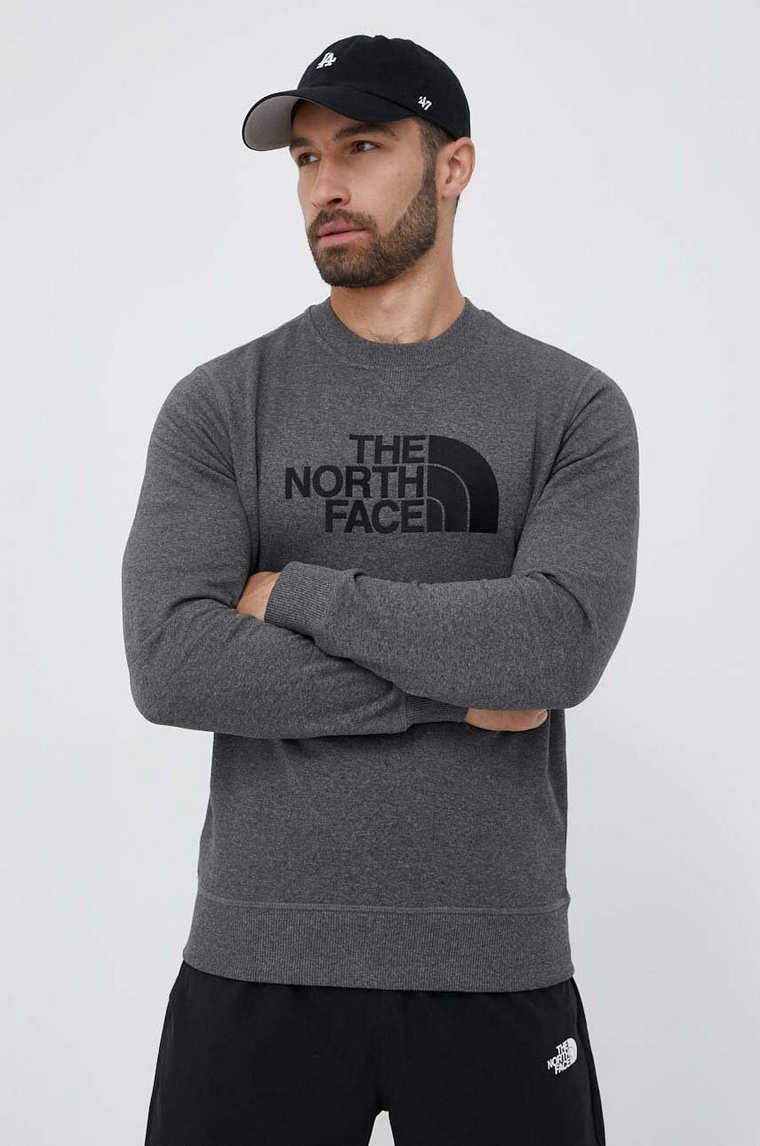 The North Face bluza męska kolor szary z aplikacją NF0A4T1EDYY1