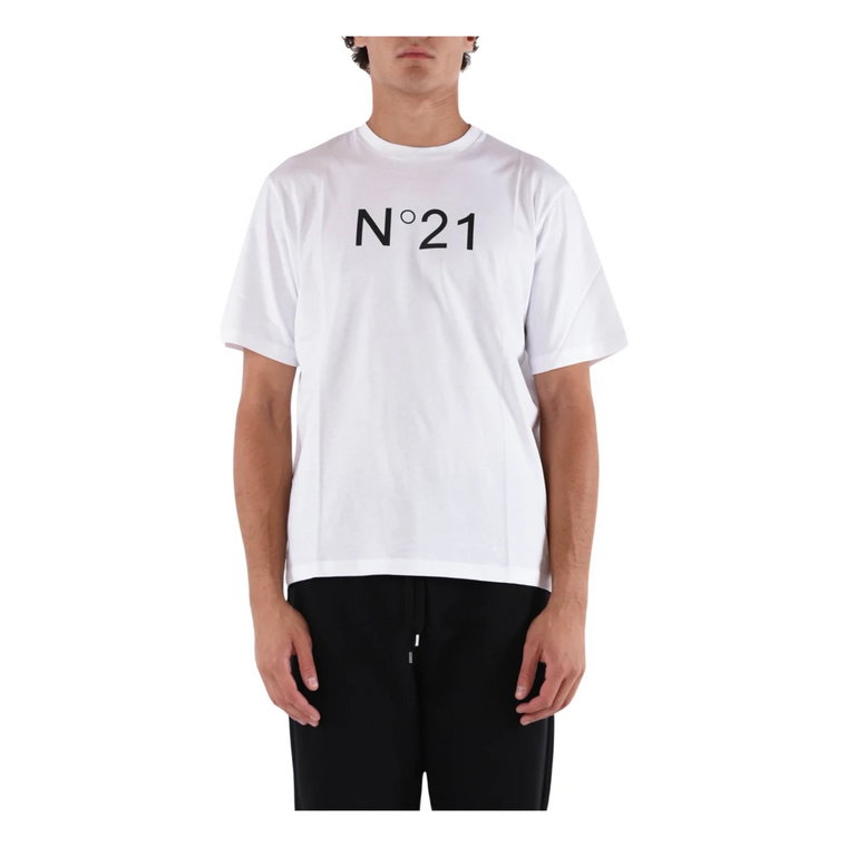 Koszulka z bawełny z logo N21