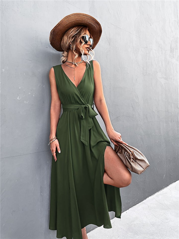 Tina Sukienka w kolorze zielonym