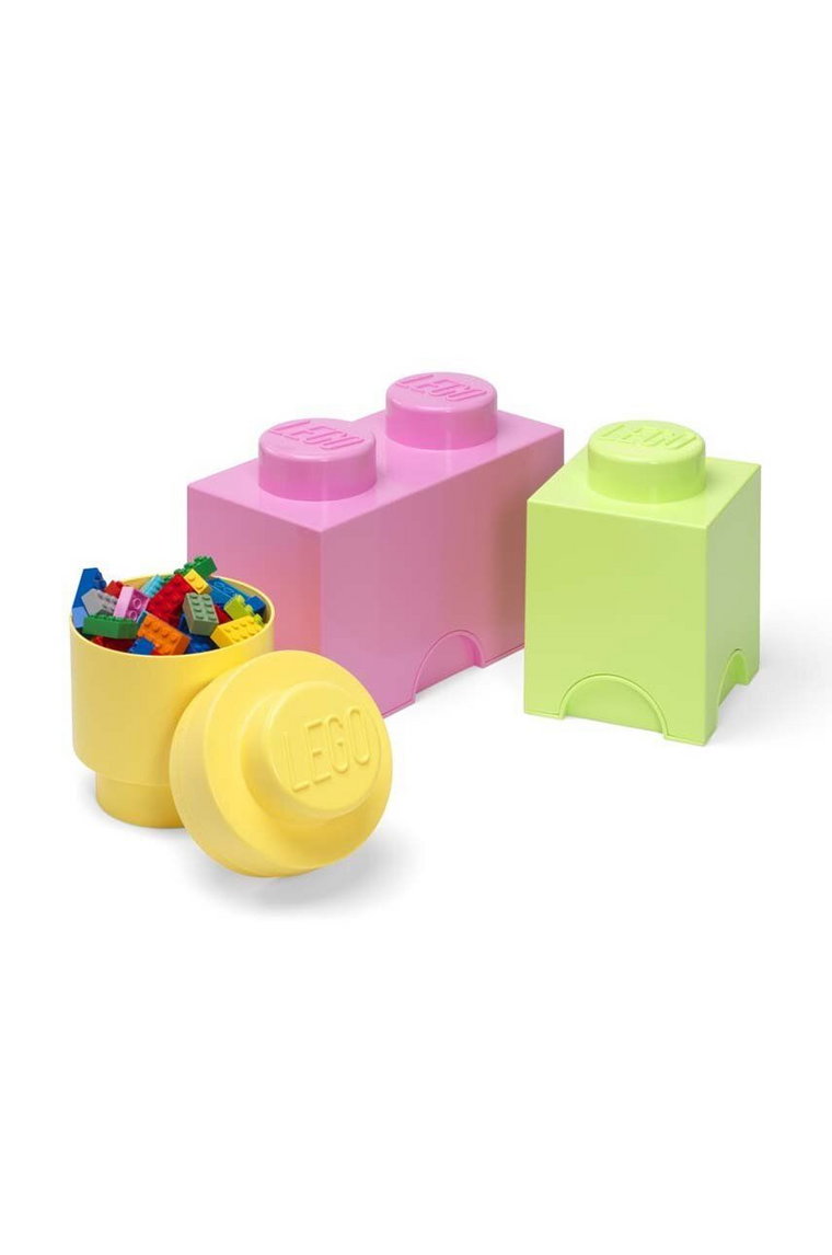 Lego zestaw pojemników do przechowywania z pokrywkami 3-pack