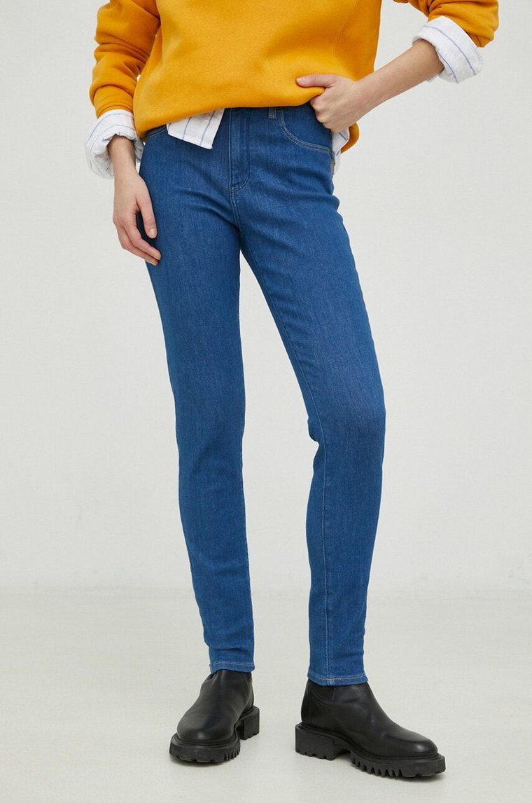 Wrangler jeansy 630 damskie high waist