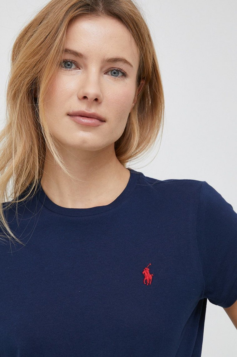 Polo Ralph Lauren t-shirt bawełniany kolor granatowy