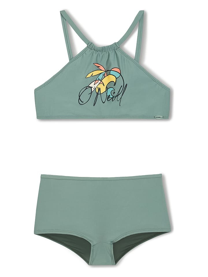 ONEILL Bikini "Cali" w kolorze zielonym