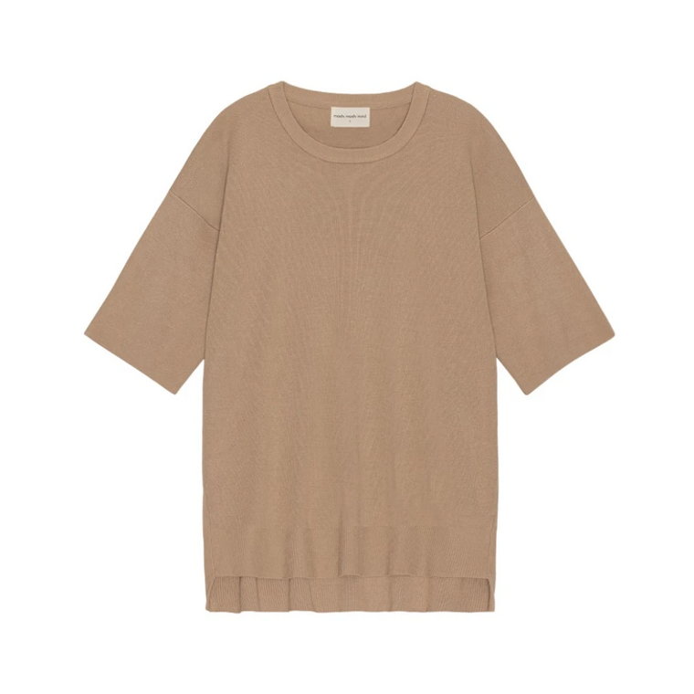 allure knit tee - warm sand Moshi Moshi Mind