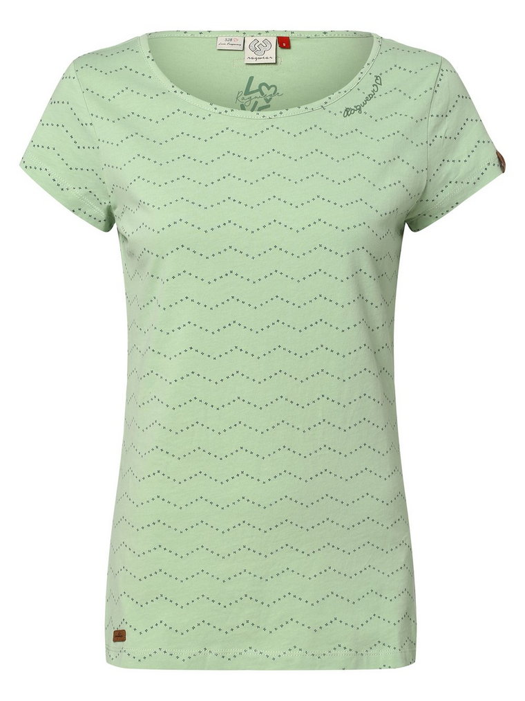 Ragwear - T-shirt damski  Mintt Zig Zag, zielony