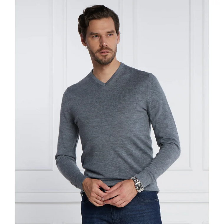 Calvin Klein Wełniany sweter SUPERIOR | Slim Fit