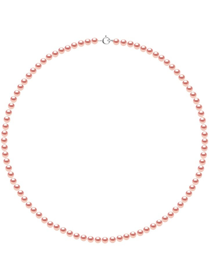 Pearline Naszyjnik perłowy w kolorze jasnoróżowym - dł. 42 cm