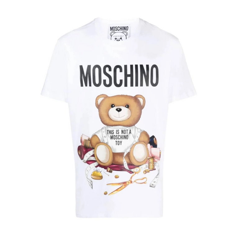 Koszulka z nadrukiem Miś Teddy Moschino