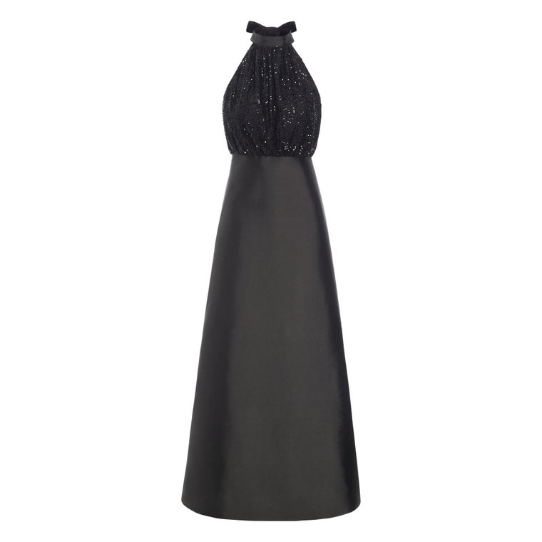 Czarna sukienka z rękawami wyróżniającymi się Dea Kudibal