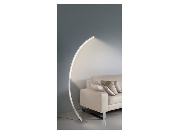 LIVARNO home Lampa łukowa LED, 17 W, z funkcją ściemniania (Łukowa lampa podłogowa)