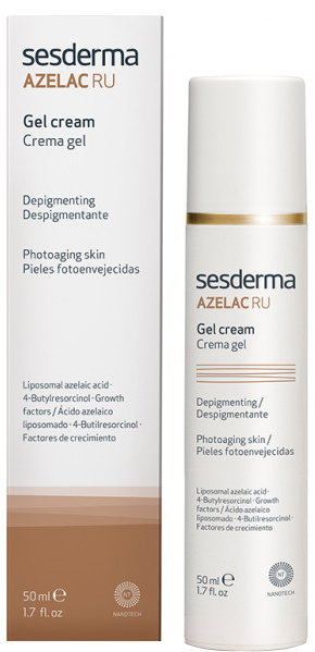 Krem-żel Sesderma Azelac Ru Depigmentujący rewitalizujący 50 ml (8429979432940). Kremy do twarzy