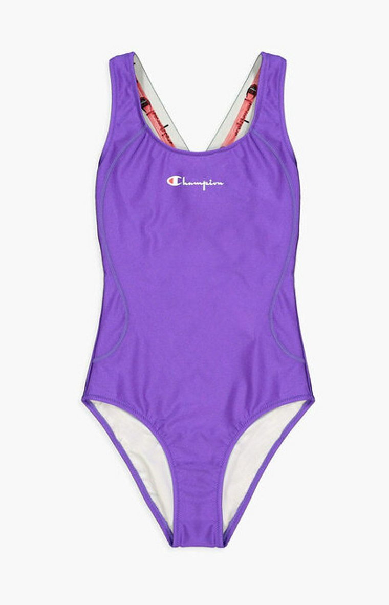 Sportowy strój kąpielowy jednoczęściowy fioletowy VS017 113025, Kolor fioletowy, Rozmiar XS, Champion
