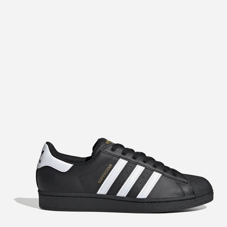 Trampki męskie ze skóry naturalnej do kostki adidas Originals Superstar EG4959 44 (UK 9.5) Czarne (4062051419107). Trampki męskie