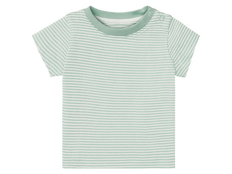 lupilu T-shirt niemowlęcy z biobawełny, 3 sztuki (50/56, Zielony)