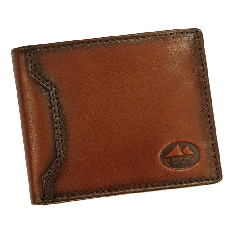 Skórzany składany męski portfel EL FORREST z RFID