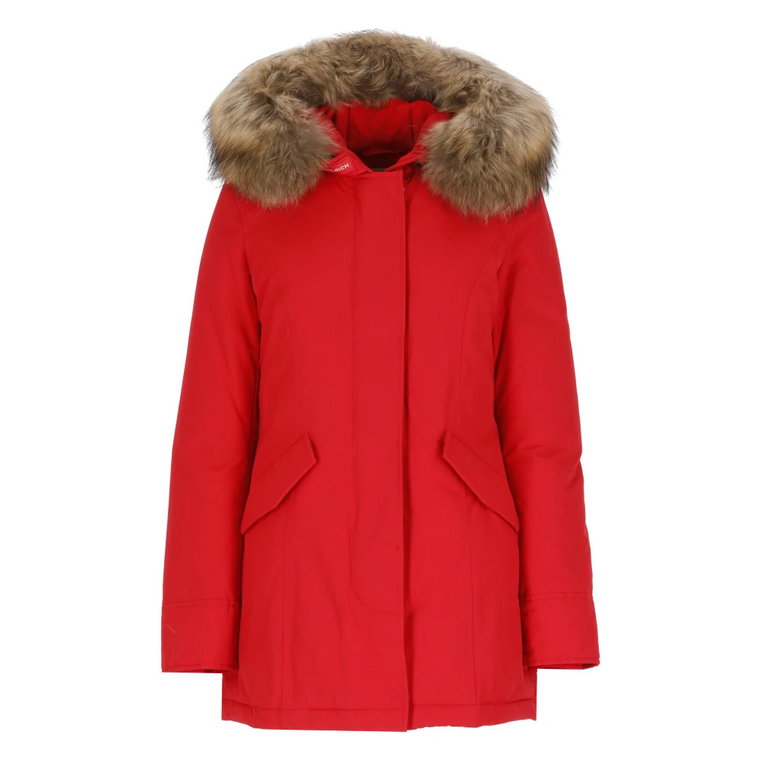 Puchowa Parka z Odpinanym Kapturem Woolrich