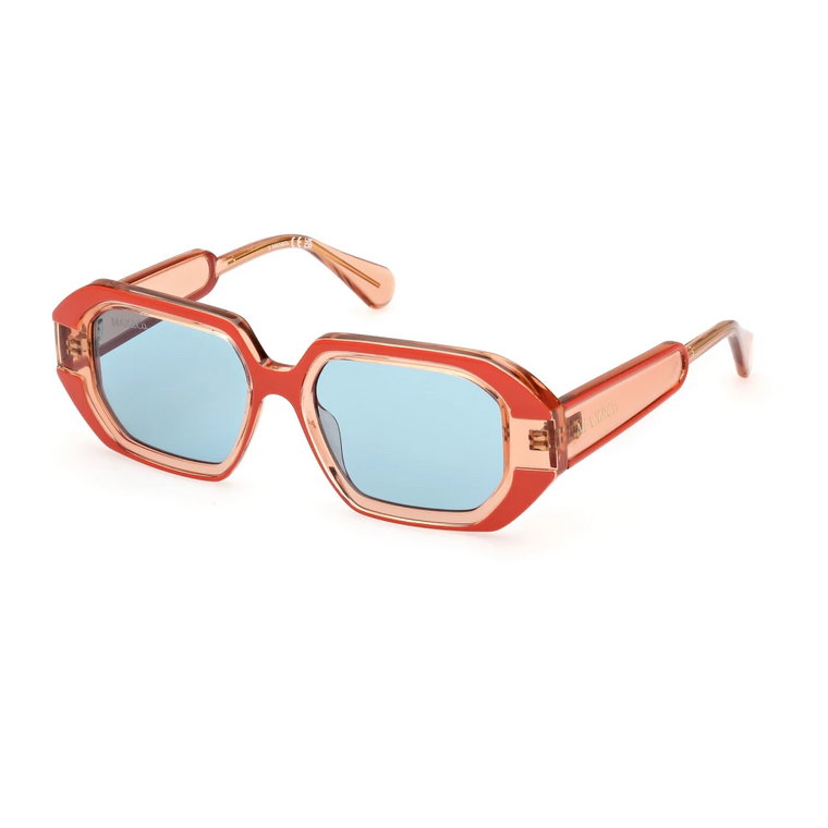 Okulary przeciwsłoneczne damskie Kwadratowe Pomarańczowe Przezroczyste Max & Co