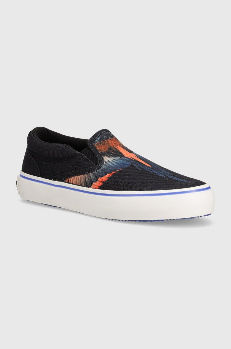 Marcelo Burlon tenisówki Icon Wings Slip-On Vulcanized męskie kolor czarny CMIA079S24FAB0011026