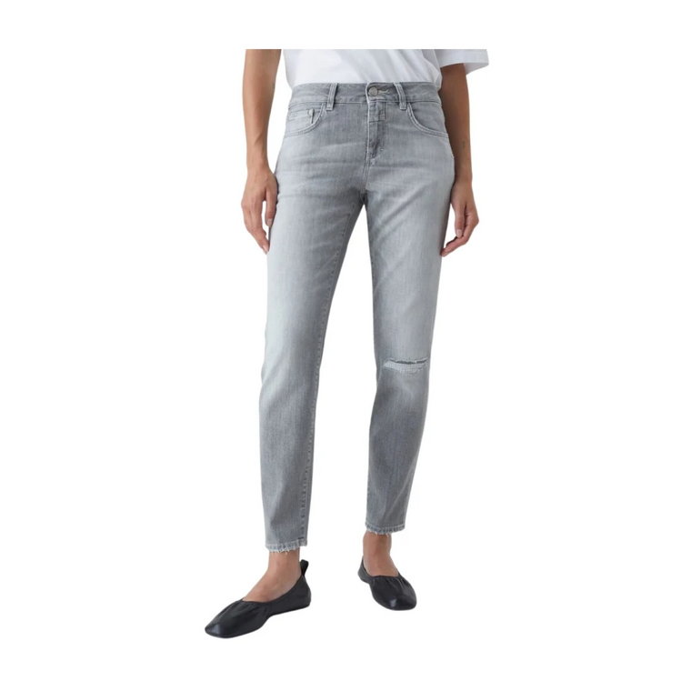 Spodnie Slim-fit z Szarego Denimu Closed