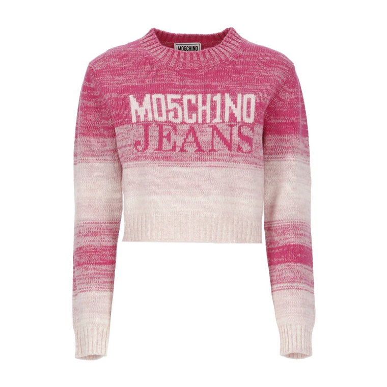 Sweter z okrągłym dekoltem Moschino