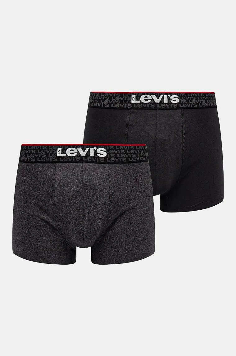 Levi's bokserki 2-pack męskie kolor szary 37149-1013