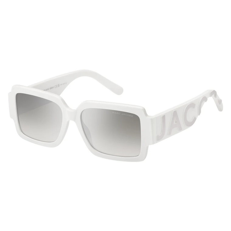 Białe Szare Okulary przeciwsłoneczne Marc Jacobs