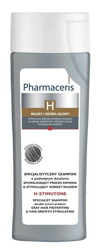 Pharmaceris H Stimutone - szampon spowalniający proces siwienia i stymulujący wzrost włosów 250ml