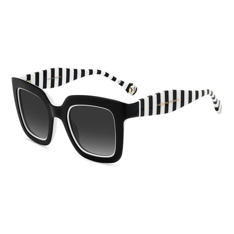 Czarne Białe/Szare Okulary przeciwsłoneczne Carolina Herrera