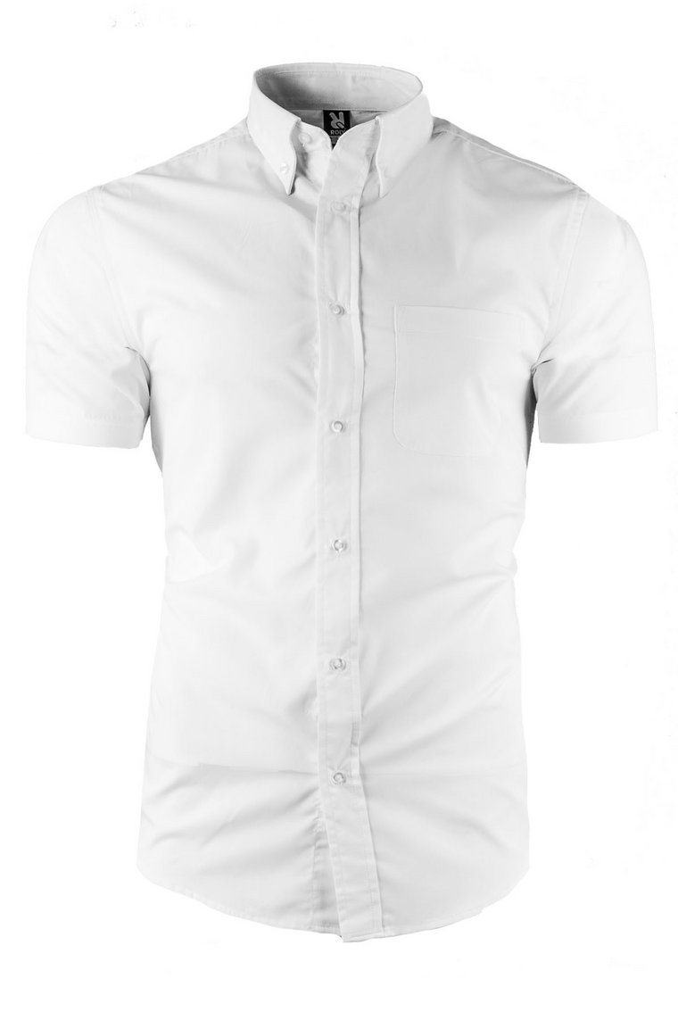 Koszula męska z krótkim rękawem 5503 - biała