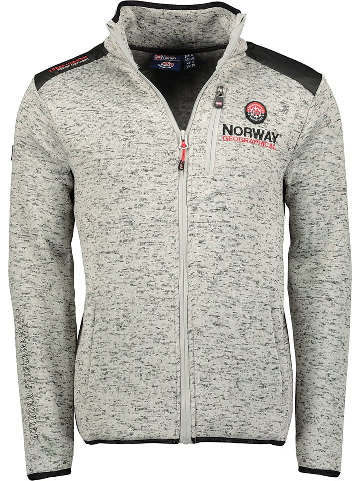 Geographical Norway Kurtka polarowa "Tavid" w kolorze szarym