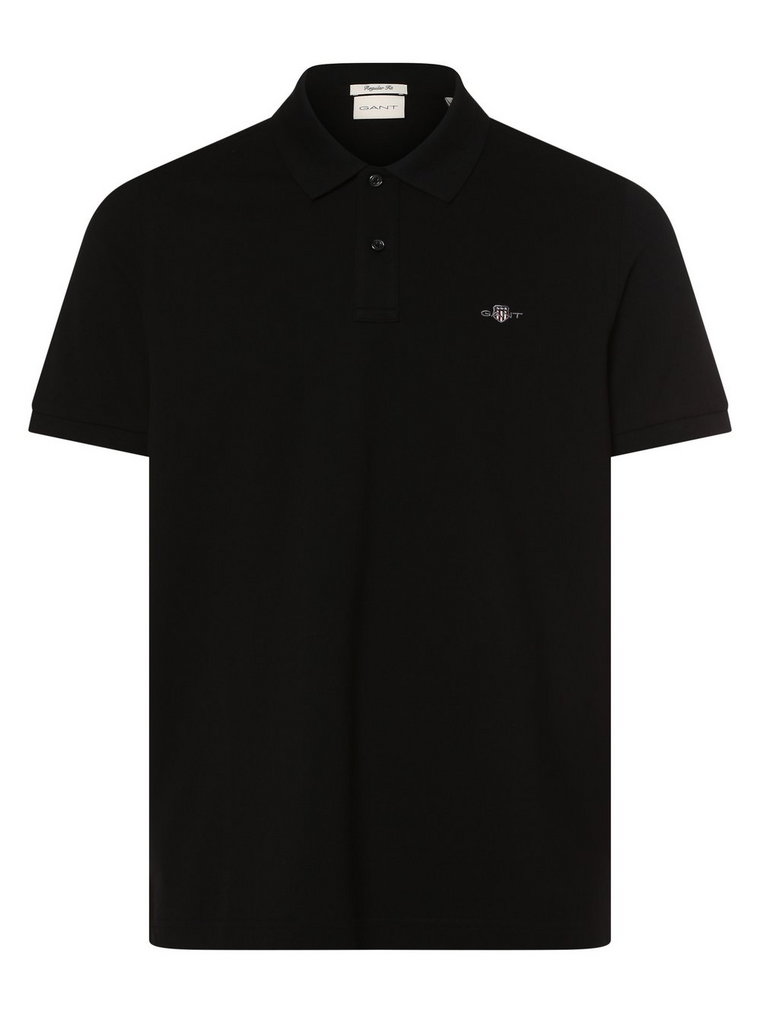 Gant - Męska koszulka polo, czarny
