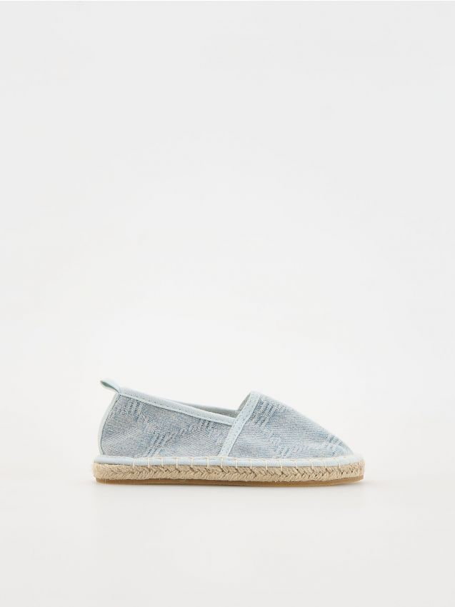 Reserved - Jeansowe espadryle - niebieski