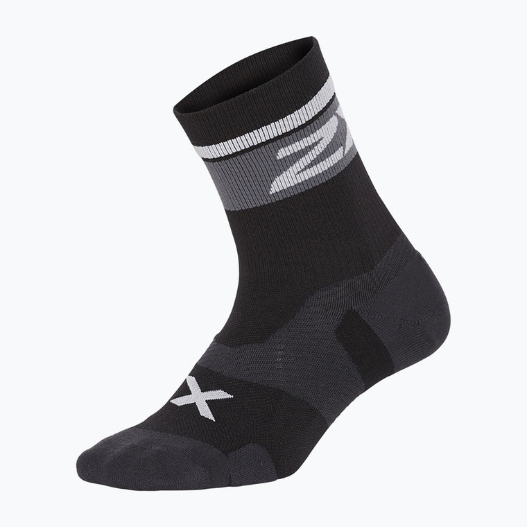 Skarpety do biegania 2XU Vectr Cushion Crew black/white