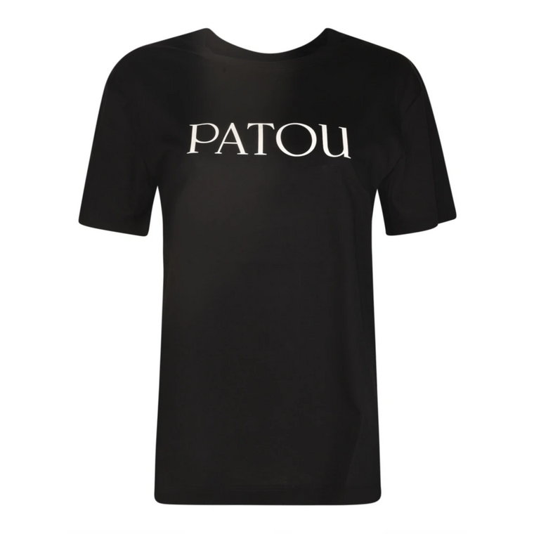 Czarne koszulki i pola Patou