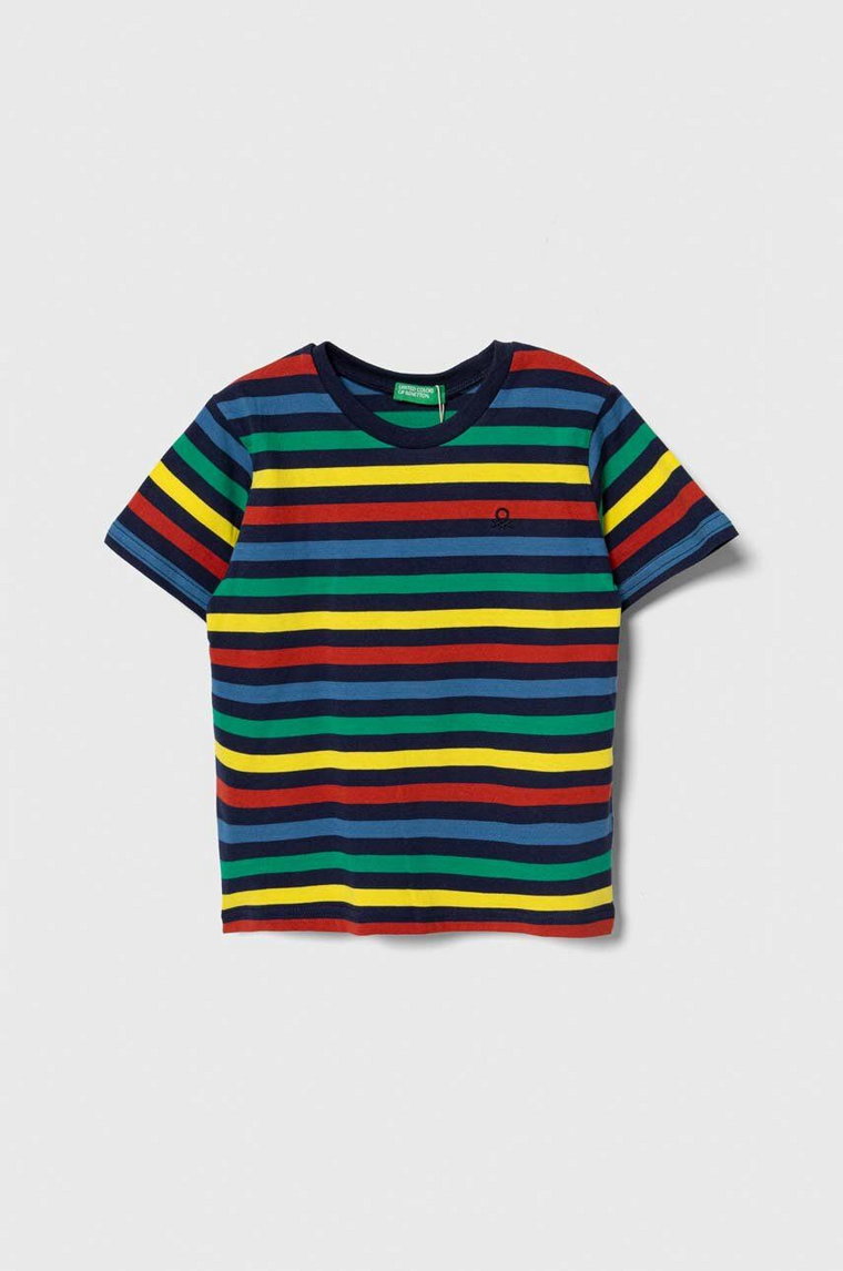 United Colors of Benetton t-shirt bawełniany dziecięcy wzorzysty