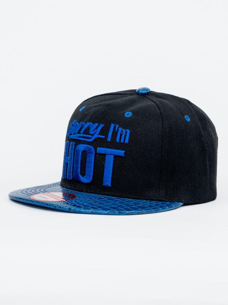 Czapka Z Daszkiem Snapback Czarno-Niebieska Royal Blue Slick Sorry I'm Hot