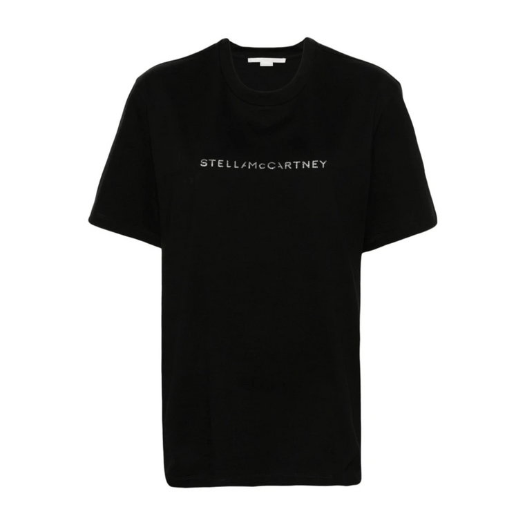 Koszulki i Pola z Glittery Logo Print Stella McCartney