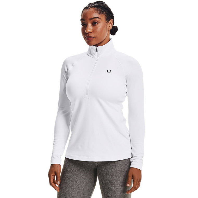 Damska bielizna treningowa termoaktywna (góra) UNDER ARMOUR UA Authentics CG 1/2 Zip - biała