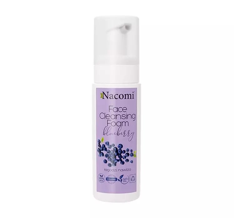 Nacomi Face Cleansing Foam pianka do twarzy Borówka 150ml