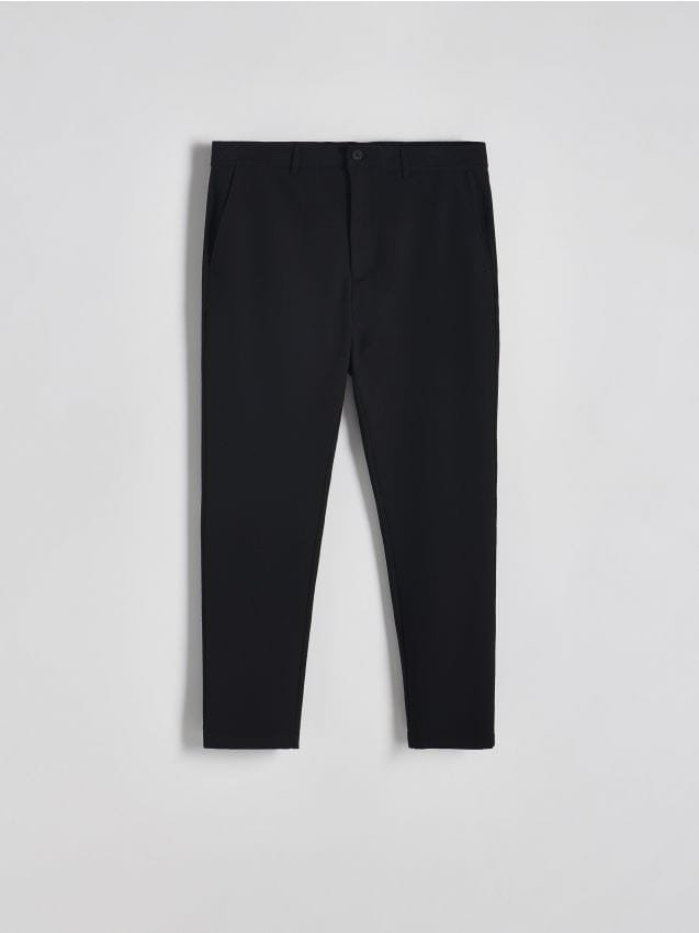 Reserved - Spodnie chino slim fit - czarny