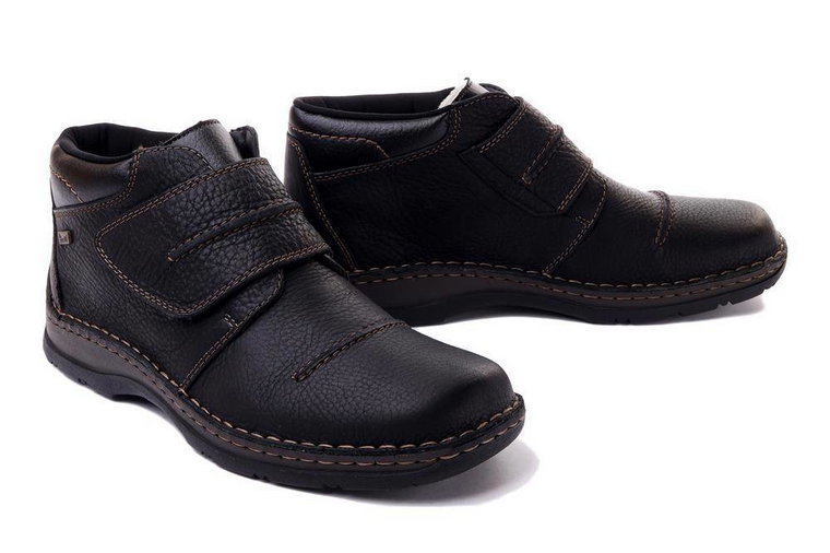 RIEKER TEX 05367-00 black, trzewiki męskie