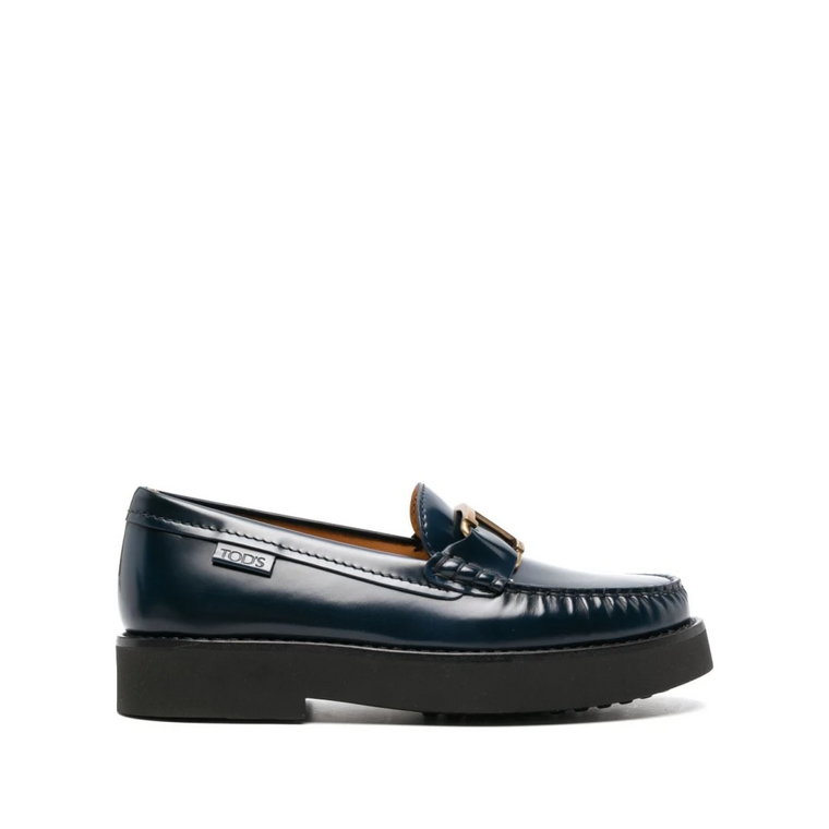 Granatowe mokasyny 54K dla kobiet Tod's