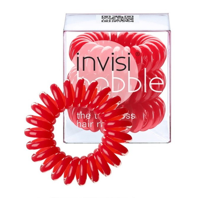 Invisibobble Traceless Hair Ring gumki do włosów Raspberry Red 3szt