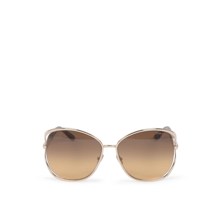 Metalowe Okulary Przeciwsłoneczne dla Mężczyzn i Kobiet Tom Ford